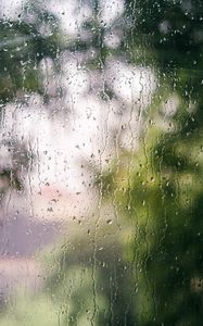 Preview wallpaper glass, drops, rain, macro