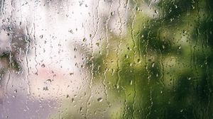 Preview wallpaper glass, drops, rain, macro