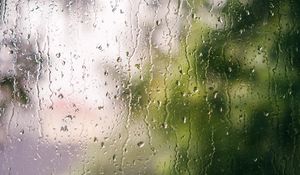 Preview wallpaper glass, drops, rain, macro