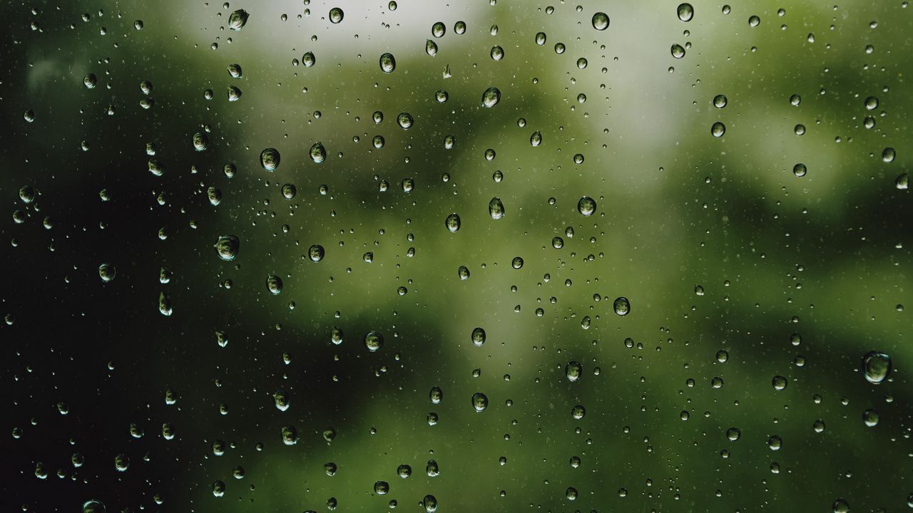 Wallpaper glass, drops, rain, wet, surface, macro