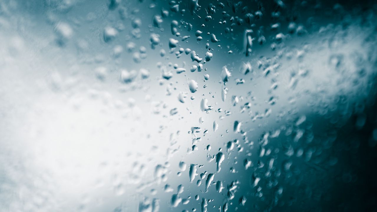 Wallpaper glass, drops, rain, surface, macro hd, picture, image