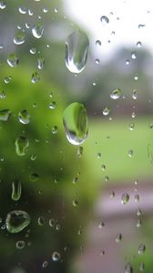 Preview wallpaper glass, drops, rain, macro, transparent