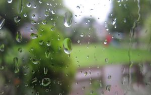 Preview wallpaper glass, drops, rain, macro, transparent