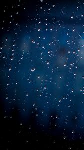 Preview wallpaper glass, drops, rain, blur, macro