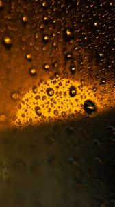 Preview wallpaper glass, drops, rain, light, macro