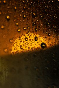 Preview wallpaper glass, drops, rain, light, macro