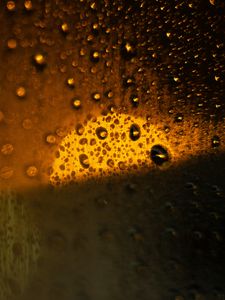 Preview wallpaper glass, drops, rain, light, macro