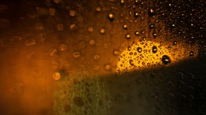 Preview wallpaper glass, drops, rain, light, macro