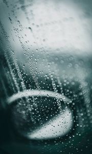 Preview wallpaper glass, drops, rain, blur, macro, mirror