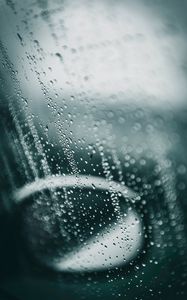 Preview wallpaper glass, drops, rain, blur, macro, mirror