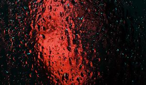 Preview wallpaper glass, drops, silhouette, face, blur, wet