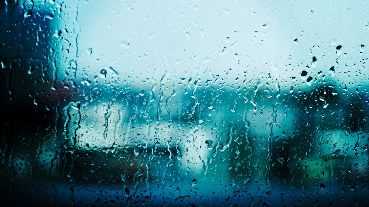 Wallpaper glass, drops, surface