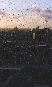 Preview wallpaper glass, drops, surface