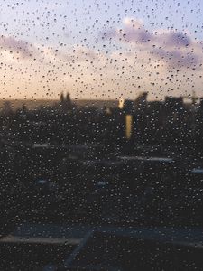 Preview wallpaper glass, drops, surface