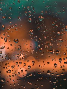 Preview wallpaper glass, drops, surface, spots, glare