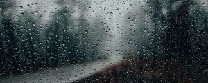 Preview wallpaper glass, drops, surface, rain