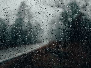 Preview wallpaper glass, drops, surface, rain
