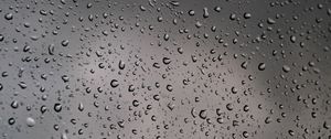 Preview wallpaper glass, drops, surface, macro, rain, gray