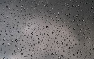 Preview wallpaper glass, drops, surface, macro, rain, gray
