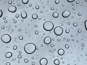 Preview wallpaper glass, drops, water, macro, gray
