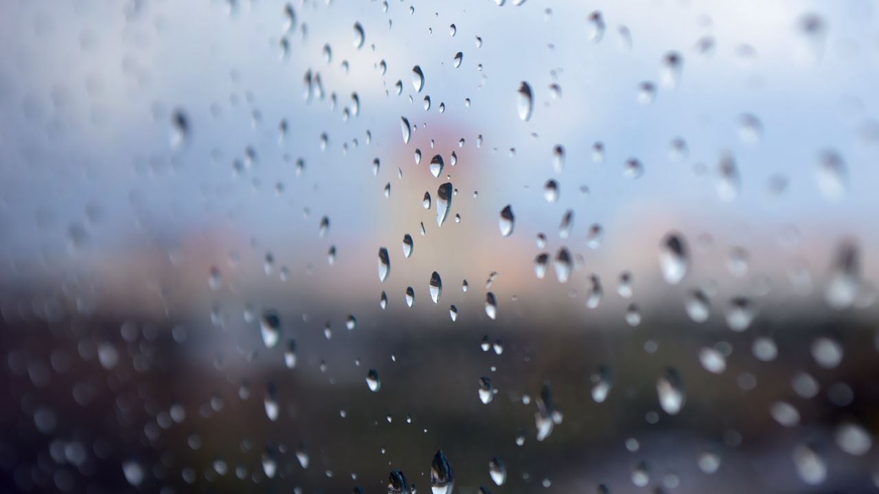 Wallpaper glass, drops, water, rain, macro