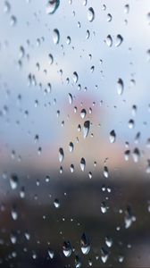 Preview wallpaper glass, drops, water, rain, macro