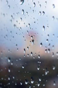 Preview wallpaper glass, drops, water, rain, macro