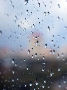 Preview wallpaper glass, drops, water, rain, macro