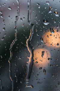 Preview wallpaper glass, drops, water, rain, blur