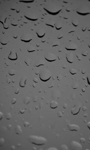 Preview wallpaper glass, drops, wet, macro, black and white