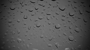 Preview wallpaper glass, drops, wet, macro, black and white
