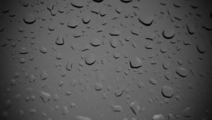 Preview wallpaper glass, drops, wet, macro, black and white