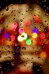 Preview wallpaper glass, glare, drops, macro, colorful