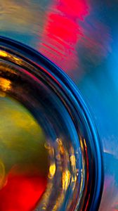 Preview wallpaper glass, glare, macro, colorful, blur