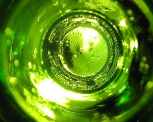 Preview wallpaper glass, green, bottle