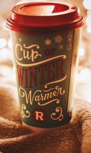 Preview wallpaper glass, inscription, christmas, light