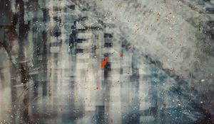 Preview wallpaper glass, liquid, paint, spray, abstraction