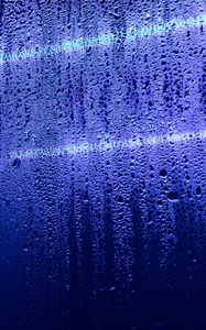 Preview wallpaper glass, moisture, neon, surface, drops