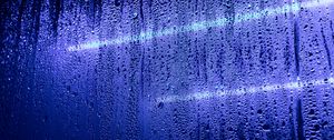 Preview wallpaper glass, moisture, neon, surface, drops