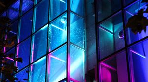Preview wallpaper glass, neon, light