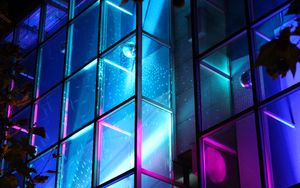 Preview wallpaper glass, neon, light