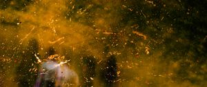 Preview wallpaper glass, paint, splashes, spots, silhouettes, abstraction
