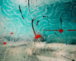 Preview wallpaper glass, paint, splashes, strokes, abstraction