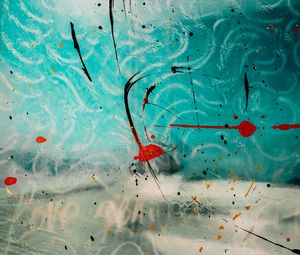 Preview wallpaper glass, paint, splashes, strokes, abstraction