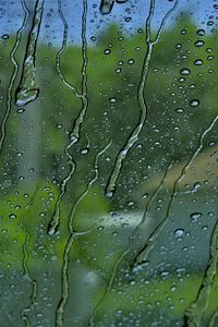 Preview wallpaper glass, rain, drops, water, green, macro