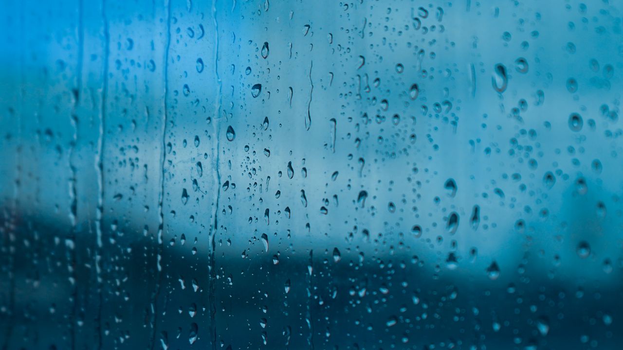 Wallpaper glass, rain, drops, wet, macro