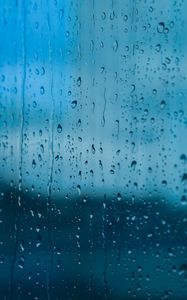 Preview wallpaper glass, rain, drops, wet, macro