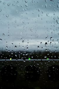 Preview wallpaper glass, rain, drops, water, lights, macro