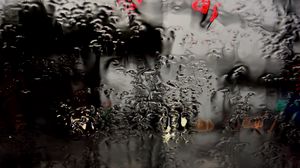 Preview wallpaper glass, rain, macro, wet, surface