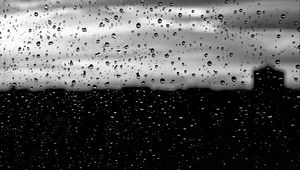 Preview wallpaper glass, rain, macro, drops, dark